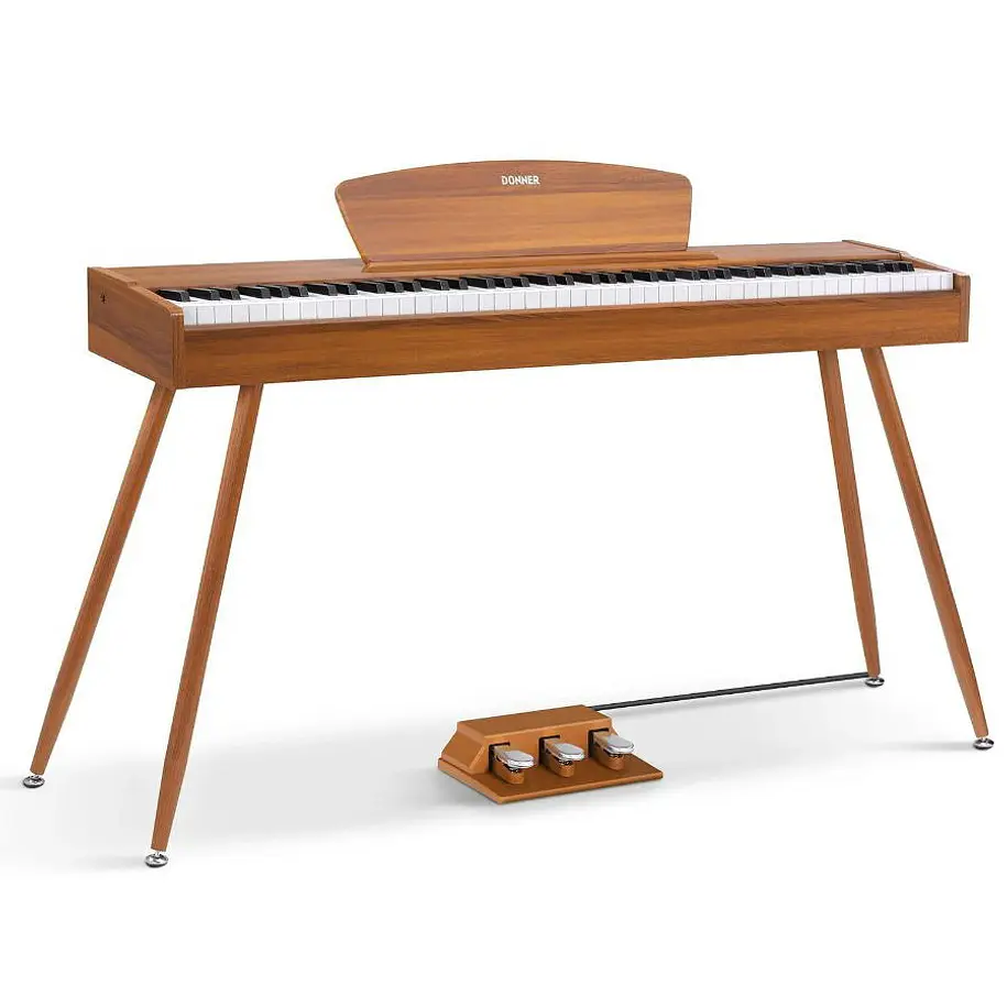 Donner DDP-80 Pro Piano Digital 88 Teclas Acción de Martillo con Bluetooth y Mueble de Madera EC6772 1