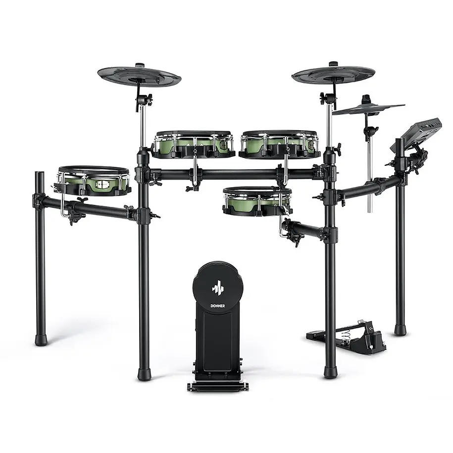 Donner DED-500 Batería Electrónica de Malla 10 Pulgadas con Platillos de 12 Pulgadas y 948 Sonidos EC6714 2