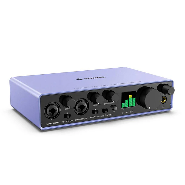 Donner Livejack 2x2 Interfaz de Audio USB-C 2 Entradas Preamplificadores Clase A 24 Bit 192 kHz EC1345 2