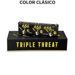 Donner Triple Threat Pedal Multiefecto Análogo Distorsión Phaser y Eco Diseño Third Man Hardware EC6792