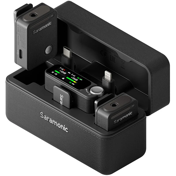 Saramonic Ultra 01 Micrófono Inalámbrico Doble Con Grabación 32 Bits Flotante y Timecode Negro 3