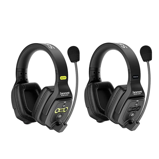 Saramonic WiTalk WT2D Sistema Intercomunicador Inalámbrico Full-Duplex 1.9 GHz Para 2 Personas Headsets Doble Oído 1
