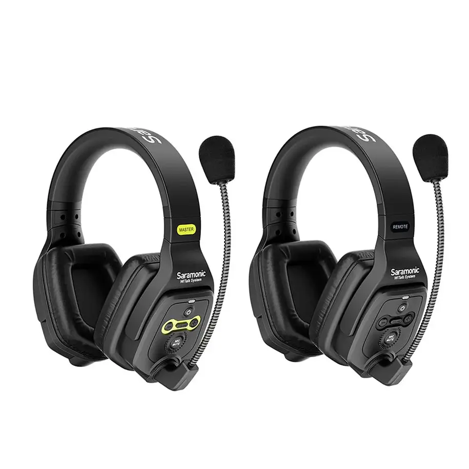 Saramonic WiTalk WT2D Sistema Intercomunicador Inalámbrico Full-Duplex 1.9 GHz Para 2 Personas Headsets Doble Oído 1