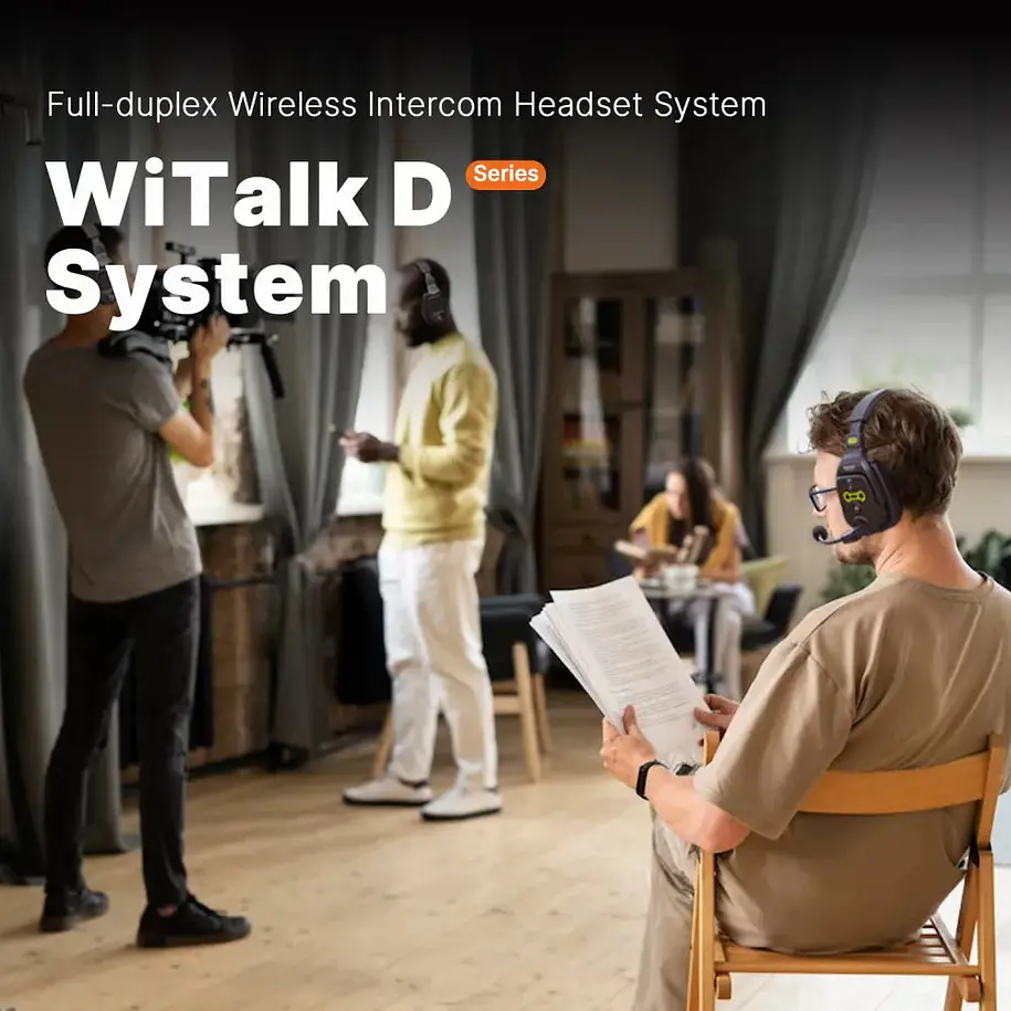 Saramonic WiTalk WT2D Sistema Intercomunicador Inalámbrico Full-Duplex 1.9 GHz Para 2 Personas Headsets Doble Oído 6