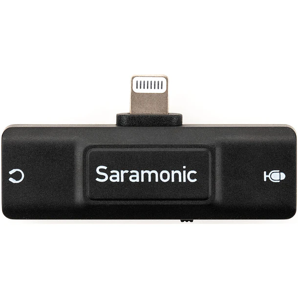 Saramonic SR-EA2D Adaptador de Audio Lightning a Micrófono 3.5mm y Salida de Audífonos Para iPhone 1