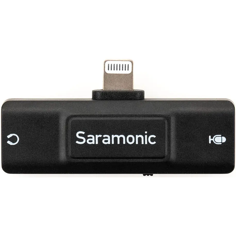 Saramonic SR-EA2D Adaptador de Audio Lightning a Micrófono 3.5mm y Salida de Audífonos Para iPhone 1