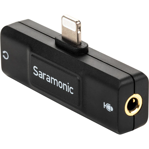Saramonic SR-EA2D Adaptador de Audio Lightning a Micrófono 3.5mm y Salida de Audífonos Para iPhone 2
