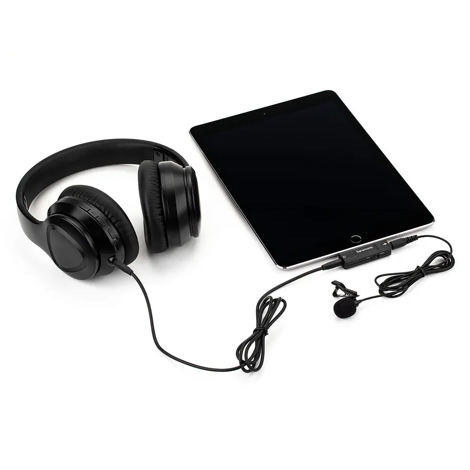 Saramonic SR-EA2D Adaptador de Audio Lightning a Micrófono 3.5mm y Salida de Audífonos Para iPhone 9