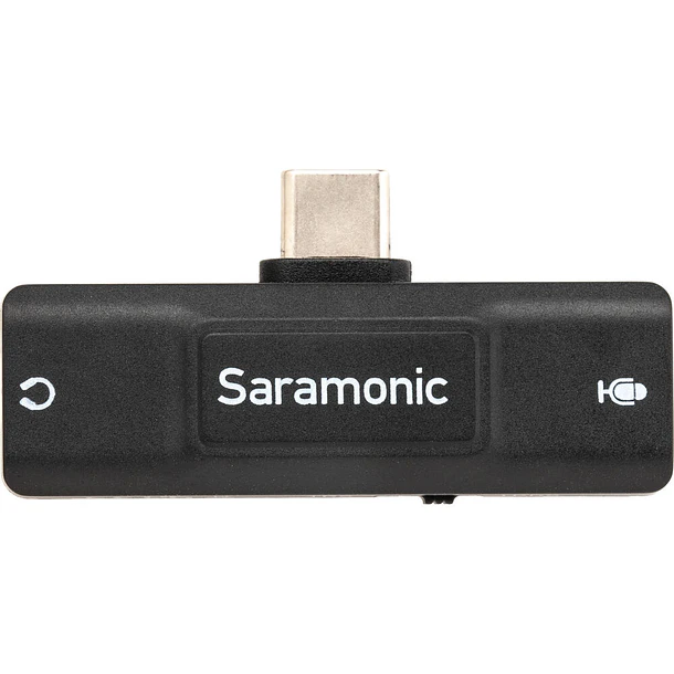 Saramonic SR-EA2U Adaptador de Audio USB-C a Micrófono 3.5mm y Salida de Audífonos Para Celular y Computador 1