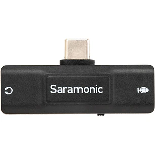 Saramonic SR-EA2U Adaptador de Audio USB-C a Micrófono 3.5mm y Salida de Audífonos Para Celular y Computador