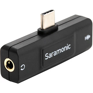 Saramonic SR-EA2U Adaptador de Audio USB-C a Micrófono 3.5mm y Salida de Audífonos Para Celular y Computador