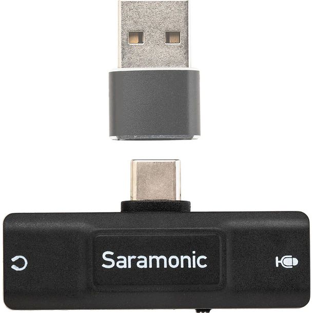 Saramonic SR-EA2U Adaptador de Audio USB-C a Micrófono 3.5mm y Salida de Audífonos Para Celular y Computador 5