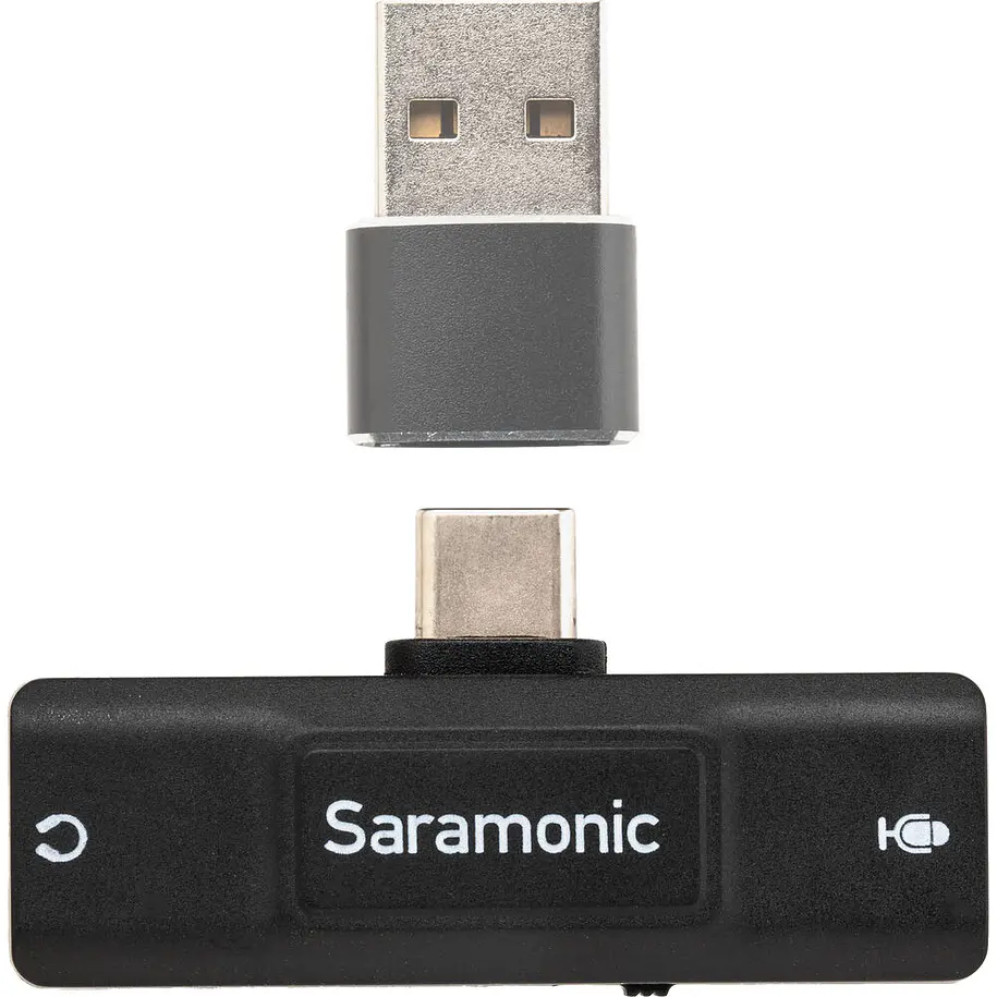 Saramonic SR-EA2U Adaptador de Audio USB-C a Micrófono 3.5mm y Salida de Audífonos Para Celular y Computador 5