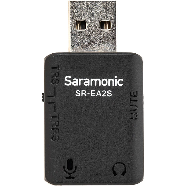 Saramonic SR-EA2S Adaptador de Audio USB-A a Micrófono 3.5mm y Salida de Audífonos Para Computador SR-EA2 1