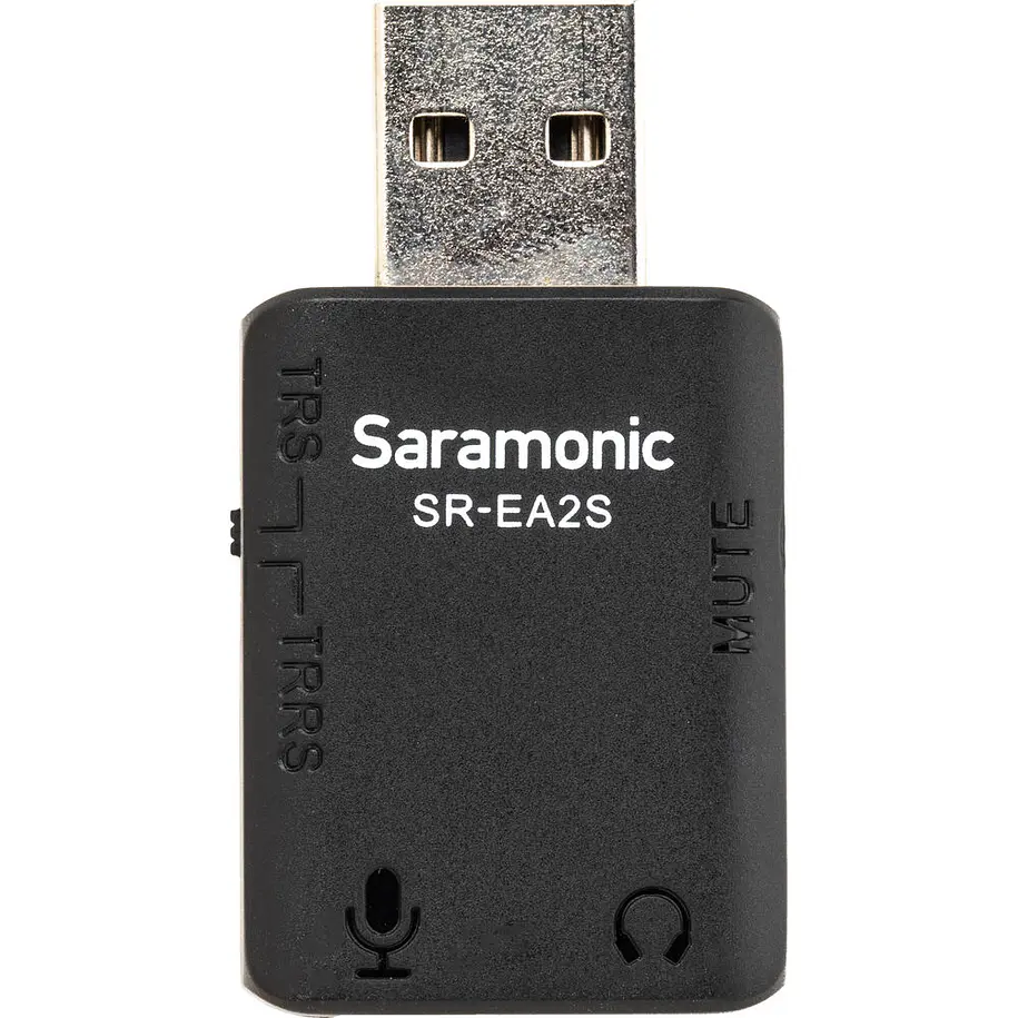 Saramonic SR-EA2S Adaptador de Audio USB-A a Micrófono 3.5mm y Salida de Audífonos Para Computador SR-EA2 1