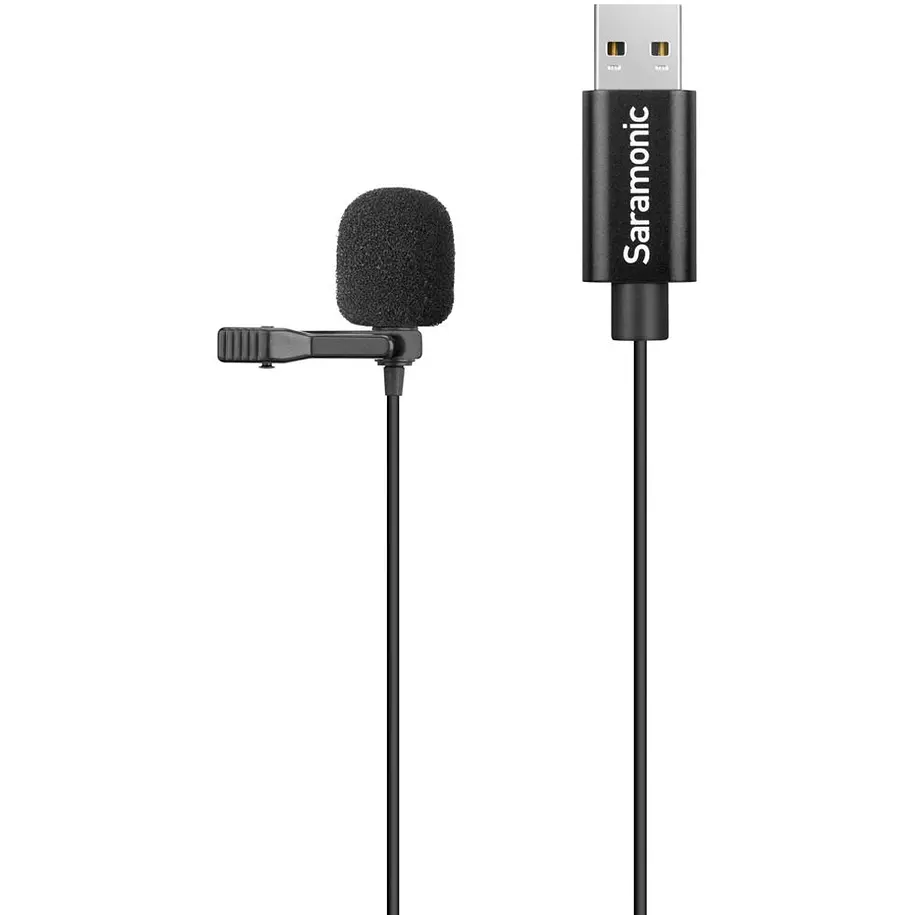 Saramonic SR-ULM10 Micrófono Lavalier USB Omnidireccional Plug and Play Para Computador Cable 2 m 2