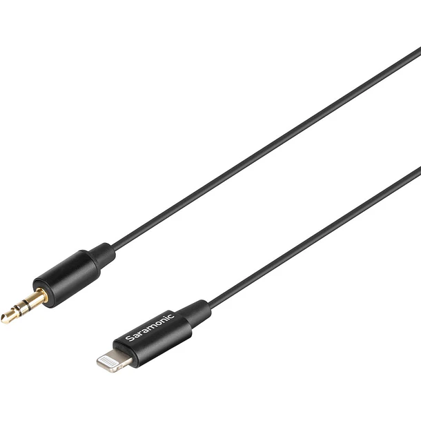Saramonic SR-C2000 Cable Adaptador de Audio 3.5mm TRS Macho a Lightning Para iPhone 23 cm 3