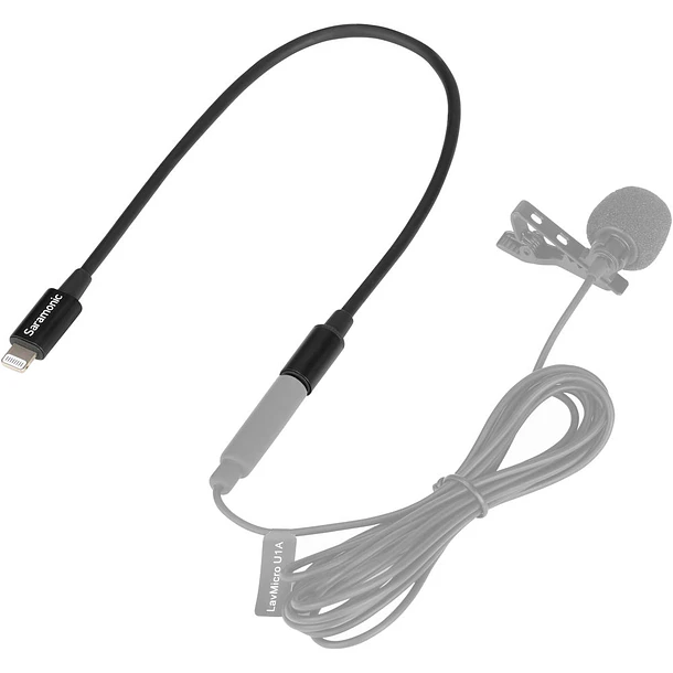 Saramonic SR-C2000 Cable Adaptador de Audio 3.5mm TRS Macho a Lightning Para iPhone 23 cm 4