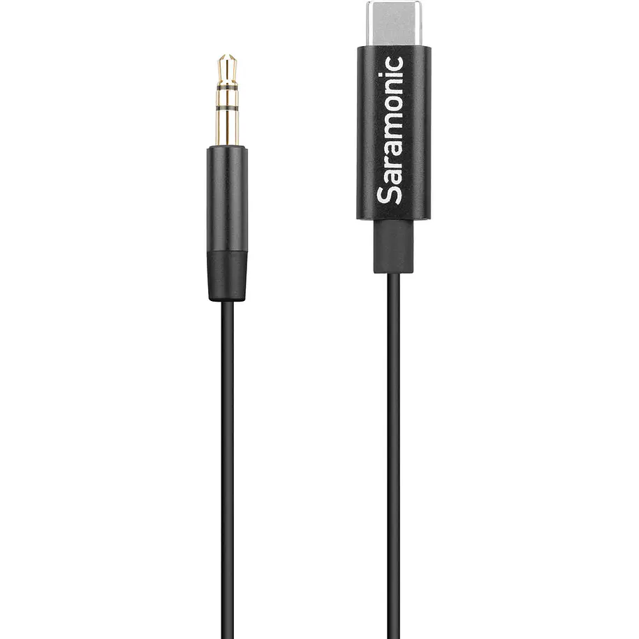 Saramonic SR-C2001 Cable Adaptador de Audio 3.5mm TRS Macho a USB-C Para Celular y Computador 23 cm 2
