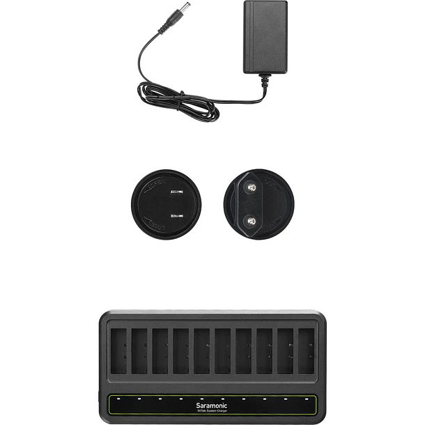 Saramonic WiTalk-CB Cargador de 10 Baterías WiTalk-BP Para Intercomunicadores WiTalk 4