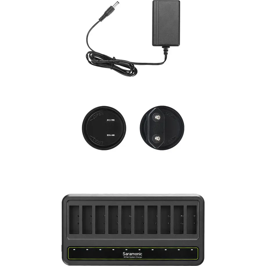 Saramonic WiTalk-CB Cargador de 10 Baterías WiTalk-BP Para Intercomunicadores WiTalk 4