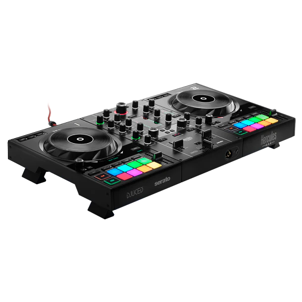 Hercules DJControl Inpulse 500 Controlador DJ de 2 Decks con Jog Wheels Grandes y 16 Pads RGB 2