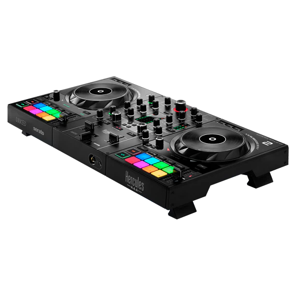 Hercules DJControl Inpulse 500 Controlador DJ de 2 Decks con Jog Wheels Grandes y 16 Pads RGB 3