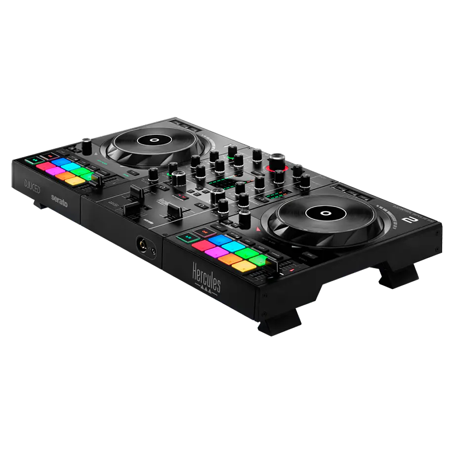 Hercules DJControl Inpulse 500 Controlador DJ de 2 Decks con Jog Wheels Grandes y 16 Pads RGB 3