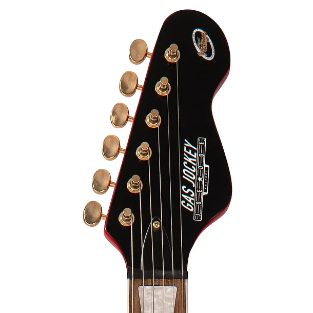 Vintage Joe Doe Gas Jockey Guitarra Eléctrica Edición Limitada Gas Pump Red Con Estuche Rígido JDV34 8