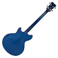 Vintage REVO Supreme VRS450 Bajo Eléctrico Semi-Acústico Escala Corta Blueburst Con Pastillas Alan Entwistle VRS450BL - Miniatura 3
