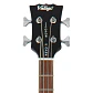 Vintage REVO Supreme VRS450 Bajo Eléctrico Semi-Acústico Escala Corta Blueburst Con Pastillas Alan Entwistle VRS450BL - Miniatura 5