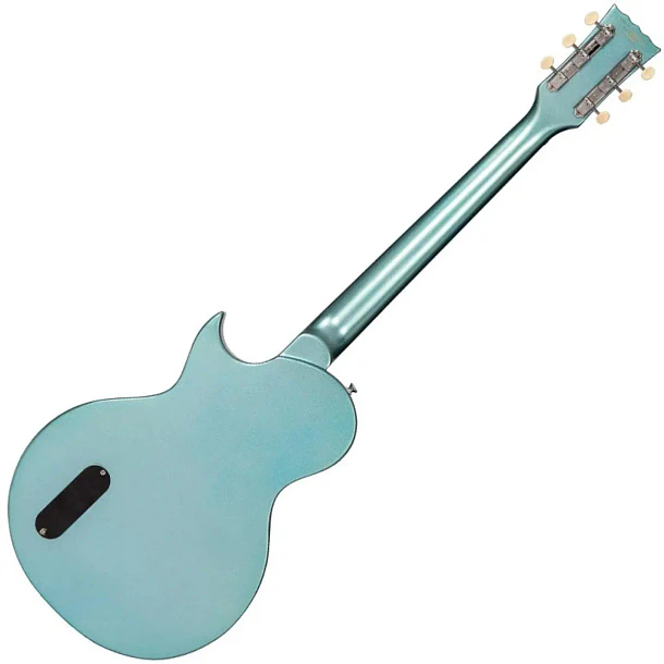 Vintage V120 ReIssued Guitarra Eléctrica Single Cut Gun Hill Blue Con Pastilla Wilkinson P90 V120GHB 2
