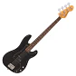Vintage V40 Coaster Bajo Eléctrico 4 Cuerdas Gloss Black Pastilla Split Single Coil Alan Entwistle V40BLK - Thumbnail 1