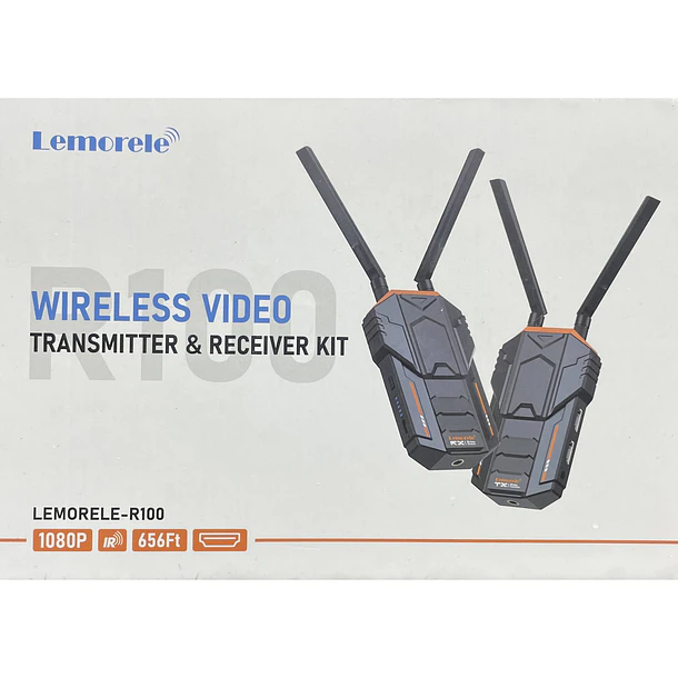Lemorele R100 Kit Transmisor y Receptor de Video Inalámbrico HDMI Hasta 200 Metros Sin Baterías 3