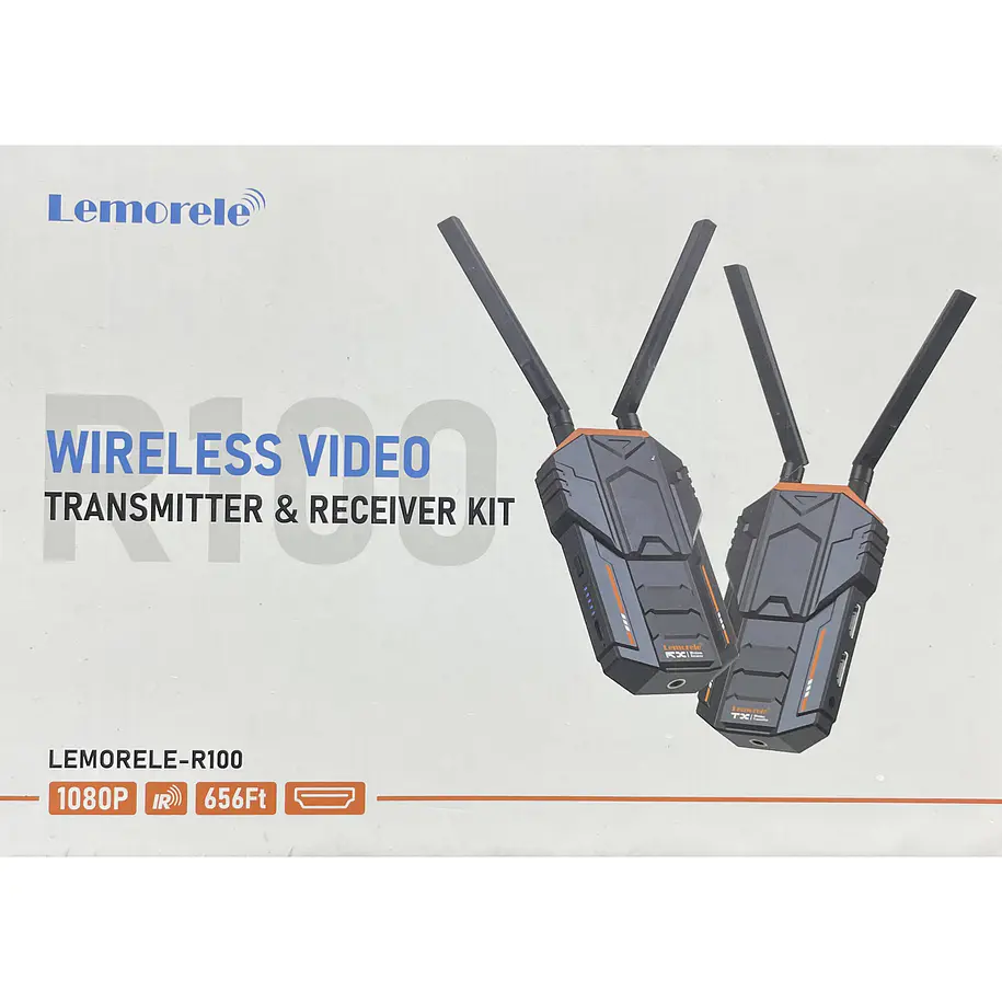 Lemorele R100 Kit Transmisor y Receptor de Video Inalámbrico HDMI Hasta 200 Metros Sin Baterías 3