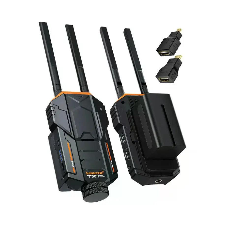 Lemorele R100 Kit Transmisor y Receptor de Video Inalámbrico HDMI Hasta 200 Metros Sin Baterías 11
