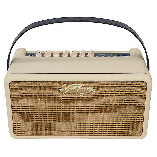 Vintage Retro 25 Amplificador Combo Guitarra Eléctrica 25W Vintage White Con Efectos y Grabación USB RETRO25VW 1