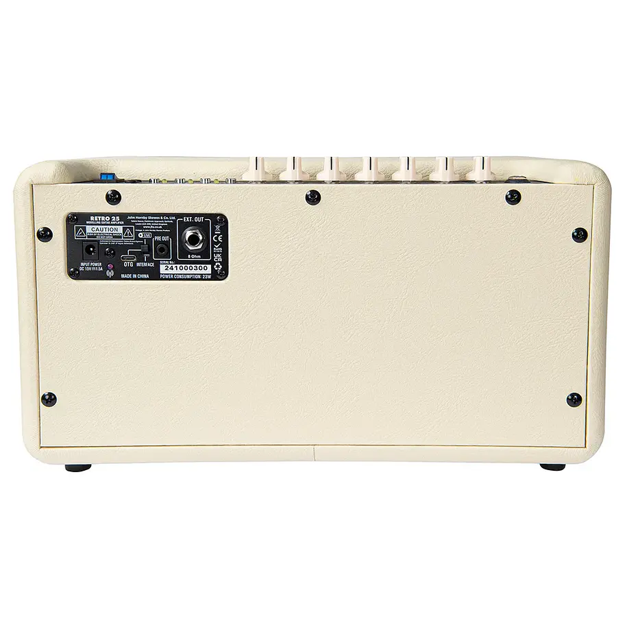 Vintage Retro 25 Amplificador Combo Guitarra Eléctrica 25W Vintage White Con Efectos y Grabación USB RETRO25VW 3