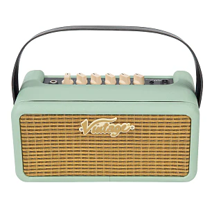 Vintage Retro 15 Amplificador Combo Guitarra Eléctrica 15W Mint Green Con Efectos y Grabación USB RETRO15GR