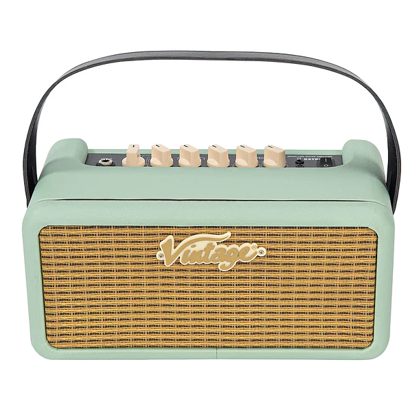 Vintage Retro 15 Amplificador Combo Guitarra Eléctrica 15W Mint Green Con Efectos y Grabación USB RETRO15GR 2
