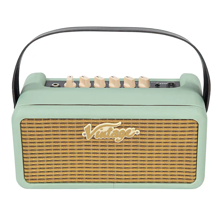 Vintage Retro 15 Amplificador Combo Guitarra Eléctrica 15W Mint Green Con Efectos y Grabación USB RETRO15GR 2