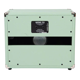 Vintage Retro 1x10 Gabinete de Extensión Guitarra Eléctrica Parlante 10 Pulgadas Mint Green RETRO110GR
