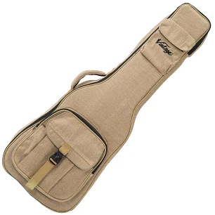 Vintage Canvas Carry Bag VCEG1 Funda Guitarra Eléctrica Acolchada Con Correas Tipo Mochila y Bolsillos