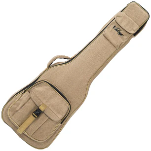 Vintage Canvas Carry Bag VCBG2 Funda Bajo Eléctrico Acolchada Con Correas Tipo Mochila y Bolsillos