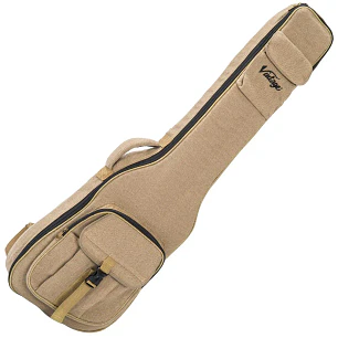 Vintage Canvas Carry Bag VCBG2 Funda Bajo Eléctrico Acolchada Con Correas Tipo Mochila y Bolsillos