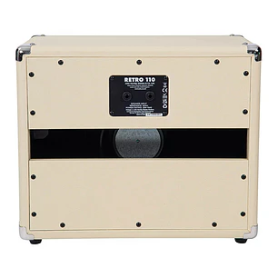 Vintage Retro 1x10 Gabinete de Extensión Guitarra Eléctrica Parlante 10 Pulgadas Vintage White RETRO110VW