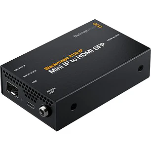 Blackmagic Design 2110 IP Mini IP to HDMI SFP Conversor SMPTE-2110 a HDMI por Fibra Óptica SFP hasta 2160p60 CONVNVIPE/IP/HDMISFP