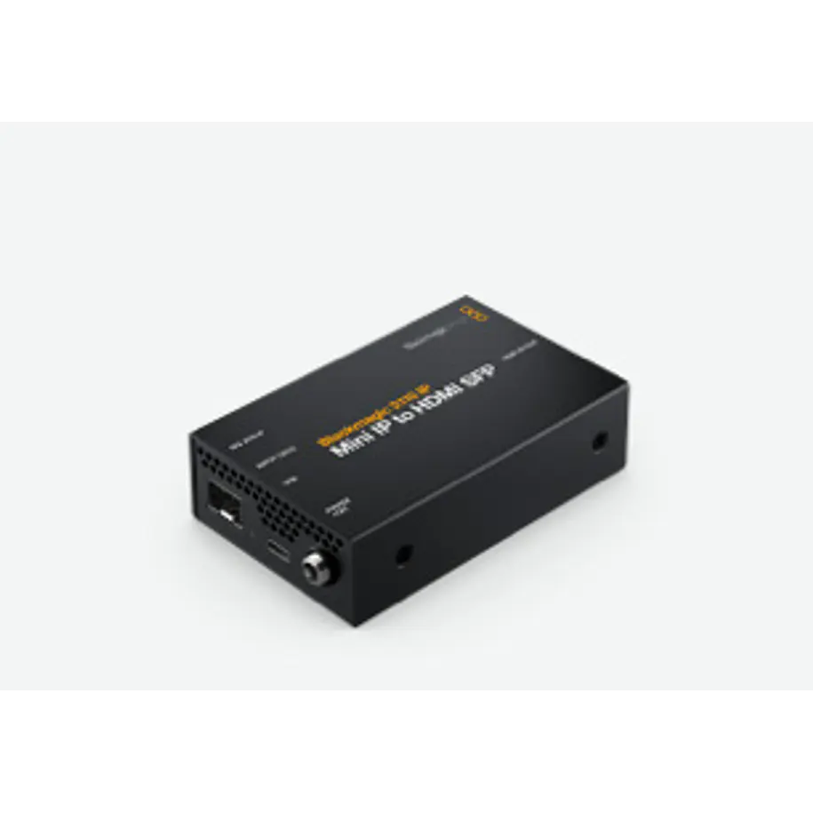 Blackmagic Design 2110 IP Mini IP to HDMI SFP Conversor SMPTE-2110 a HDMI por Fibra Óptica SFP hasta 2160p60 CONVNVIPE/IP/HDMISFP 2