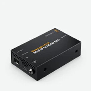 Blackmagic Design 2110 IP Mini IP to HDMI SFP Conversor SMPTE-2110 a HDMI por Fibra Óptica SFP hasta 2160p60 CONVNVIPE/IP/HDMISFP