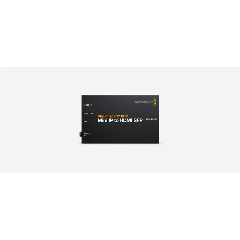Blackmagic Design 2110 IP Mini IP to HDMI SFP Conversor SMPTE-2110 a HDMI por Fibra Óptica SFP hasta 2160p60 CONVNVIPE/IP/HDMISFP 3